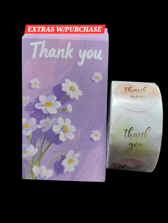 Shipping Supplies Other - 550ct. 50ct. Thank You Cards 500ct. Stickers Bonus 3 Random Polys 3.54x2.1